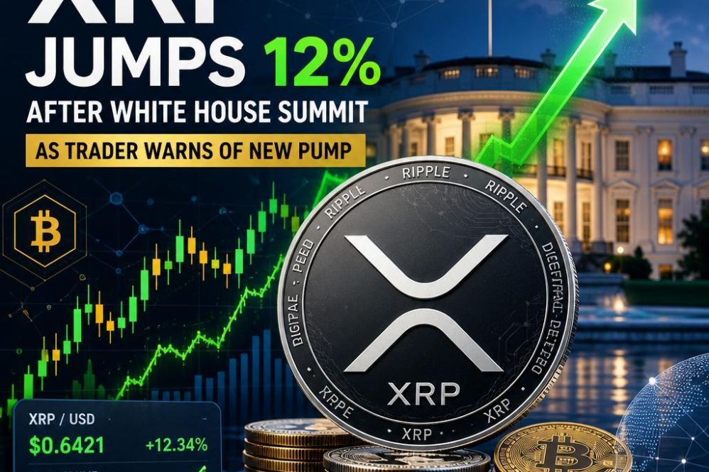 XRP jumps 12% after White House summit as trader warns of new pump