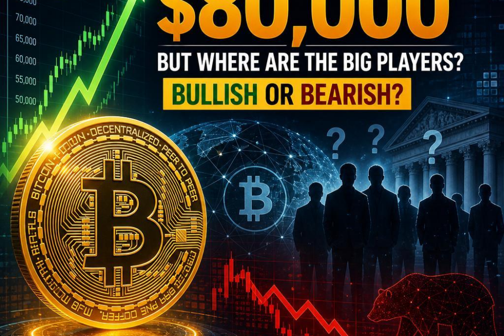Bitcoin Surges to $80,000 – But Where Are the Big Players? Bullish or Bearish?