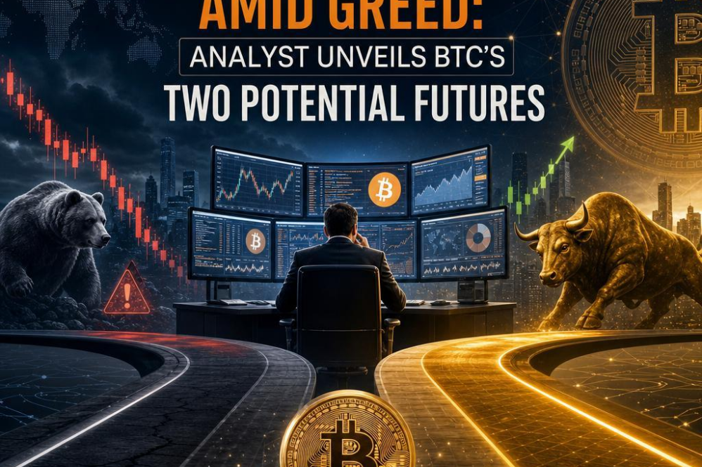 Crypto Giants Retreat Amid Greed: Analyst Unveils BTC’s Two Potential Futures