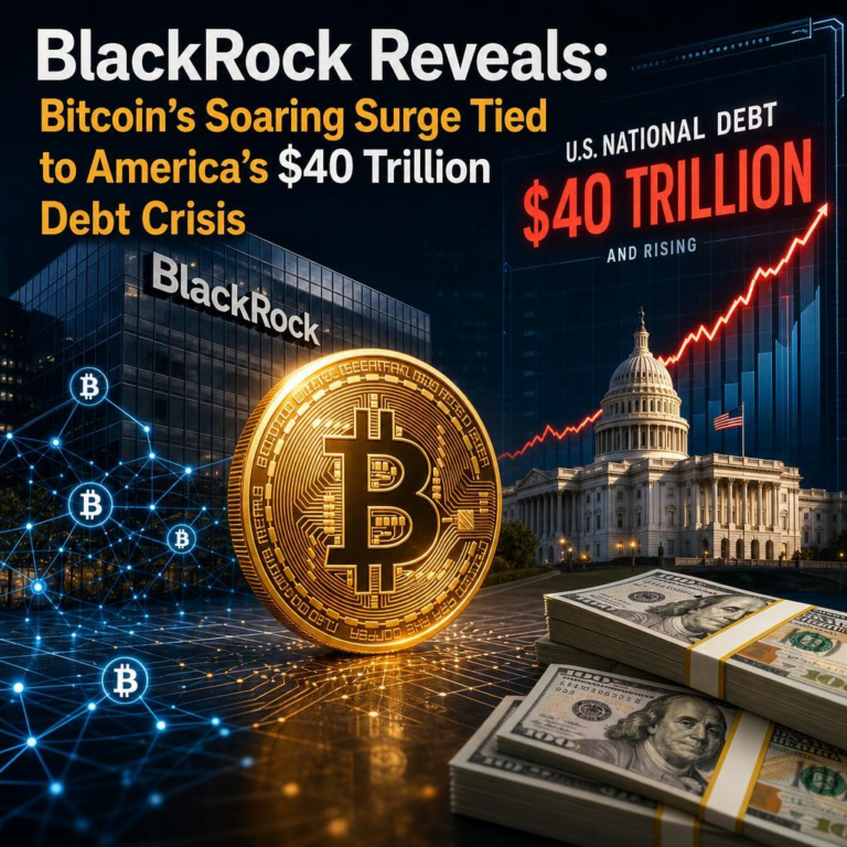 BlackRock Reveals: Bitcoin’s Soaring Surge Tied to America’s $40 Trillion Debt Crisis