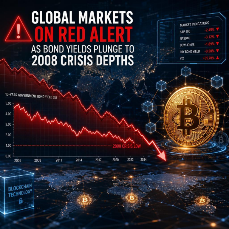 Global Markets on Red Alert as Bond Yields Plunge to 2008 Crisis Depths