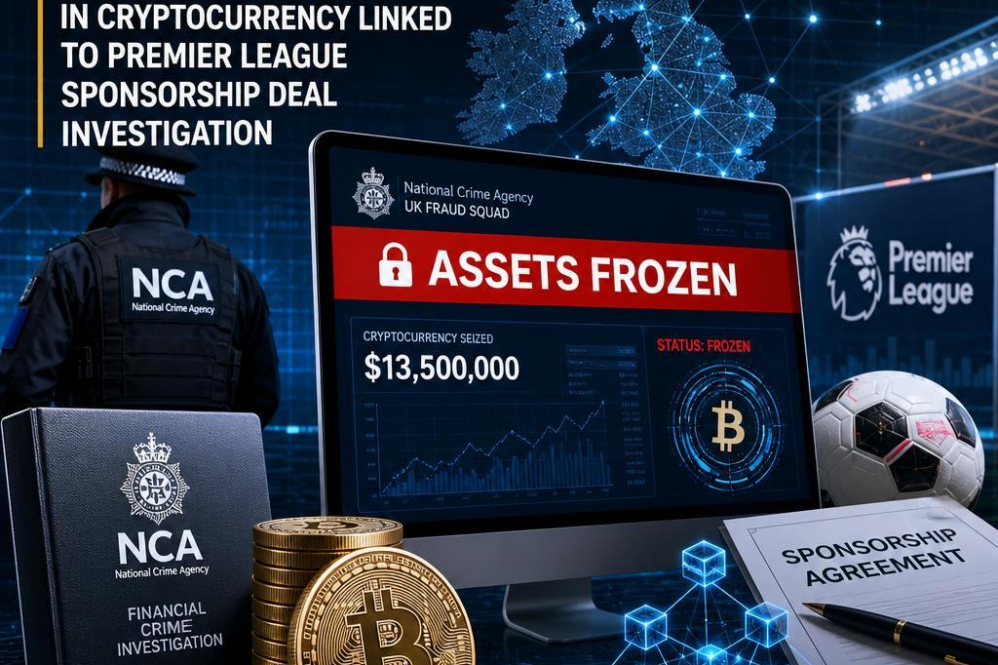 UK Fraud Squad Freezes $13.5M in Cryptocurrency Linked to Premier League Sponsorship Deal Investigation