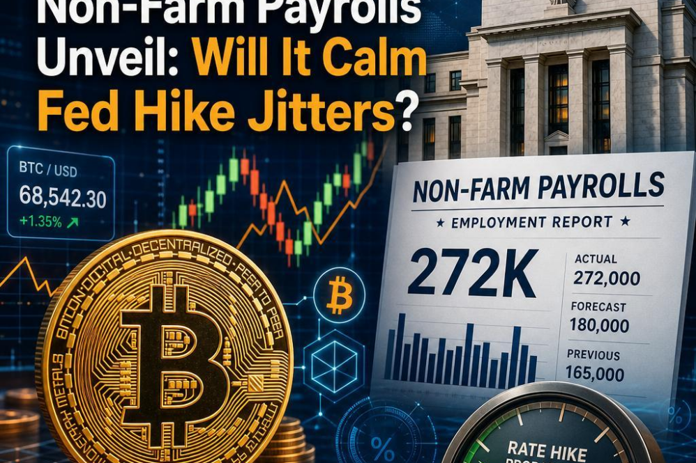 Bitcoin Antics as Non-Farm Payrolls Unveil: Will It Calm Fed Hike Jitters?