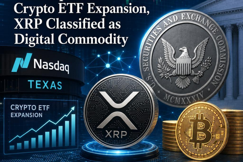SEC Greenlights Nasdaq Texas Crypto ETF Expansion, XRP Classified as Digital Commodity