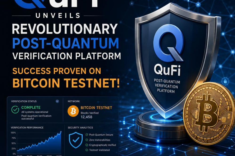 QuFi Unveils Revolutionary Post-Quantum Verification Platform: Success Proven on Bitcoin Testnet!