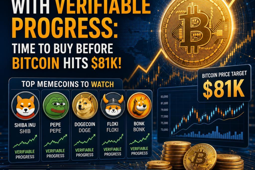 Top Memecoins with Verifiable Progress: Time to Buy Before Bitcoin Hits $81K!