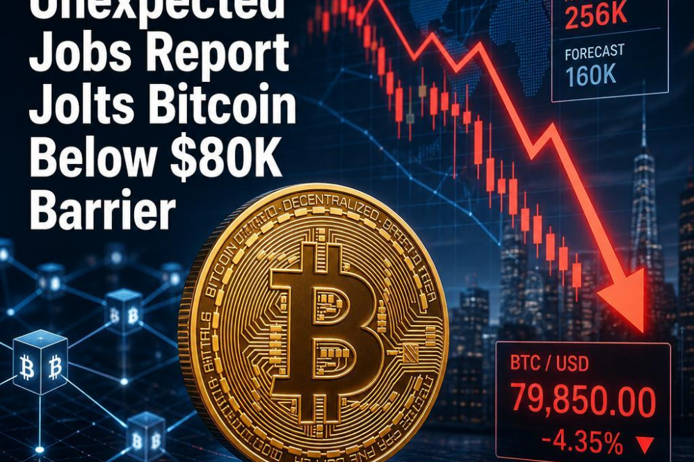 COINTELEGRAPH: Unexpected Jobs Report Jolts Bitcoin Below $80K Barrier
