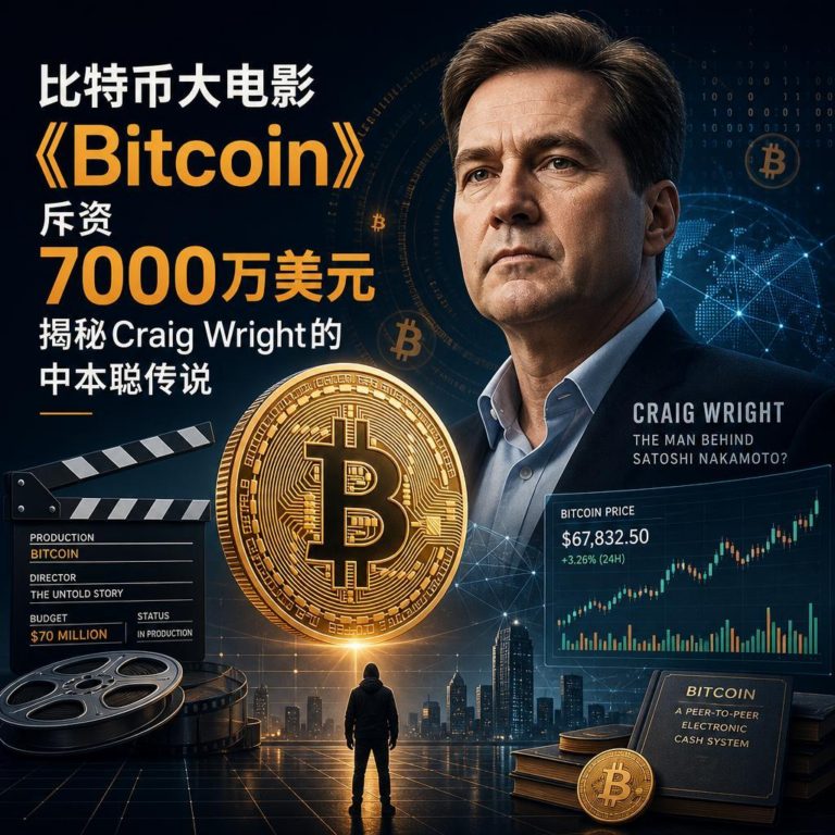比特币大电影《Bitcoin》斥资7000万美元，揭秘Craig Wright的中本聪传说