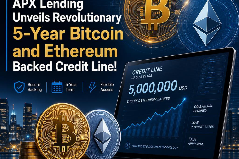 APX Lending Unveils Revolutionary 5-Year Bitcoin and Ethereum Backed Credit Line!