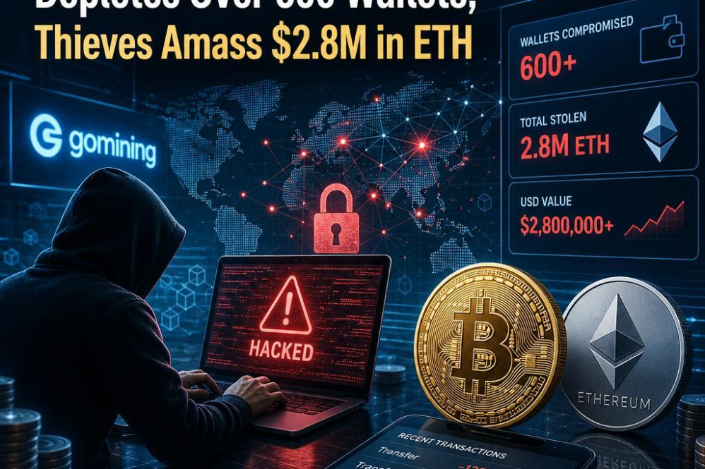 GoMining Hack Depletes Over 600 Wallets; Thieves Amass $2.8M in ETH