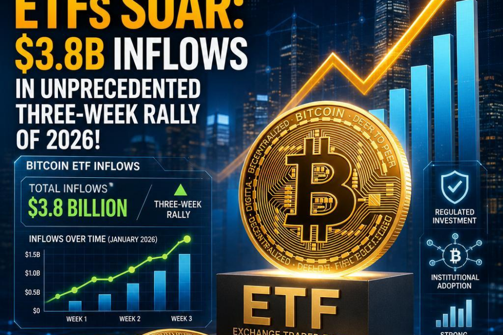 Bitcoin ETFs Soar: $3.8B Inflows in Unprecedented Three-Week Rally of 2026!