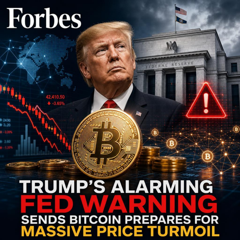 FORBES: Trump’s Alarming Fed Warning Sends Bitcoin Prepares for Massive Price Turmoil