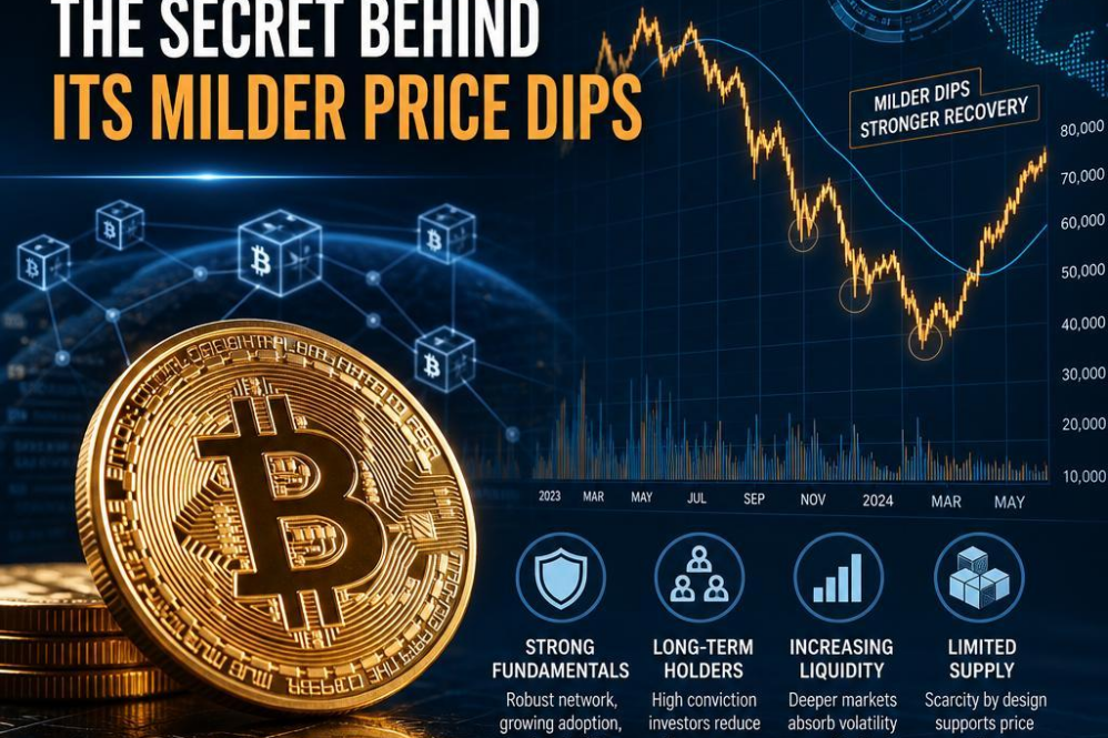Bitcoin: The Secret Behind Its Milder Price Dips
