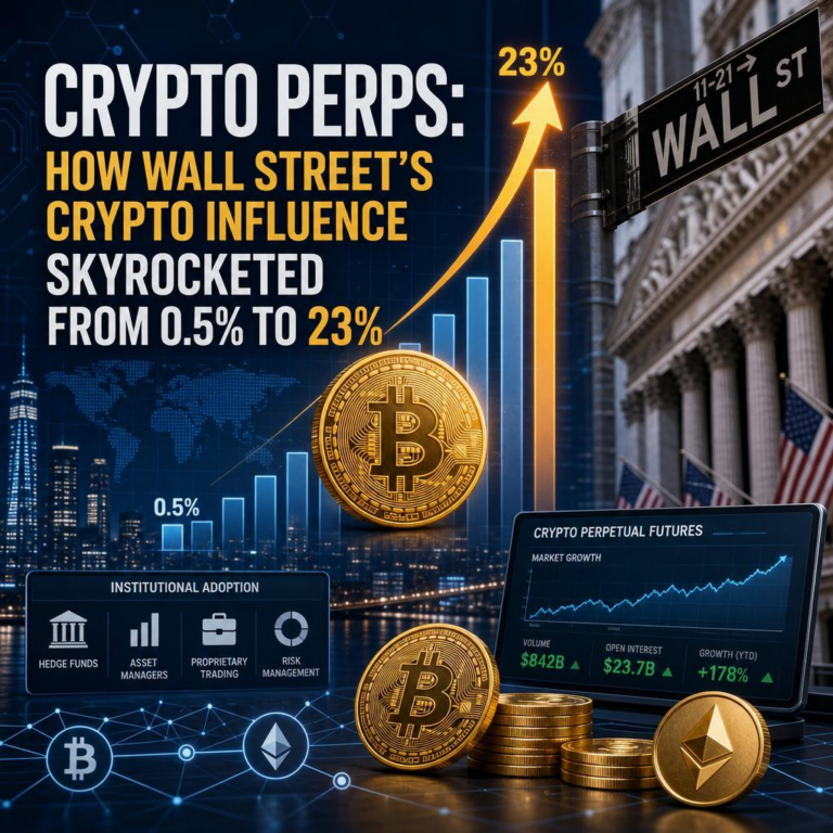 Crypto Perps: How Wall Street’s Crypto Influence Skyrocketed from 0.5% to 23%