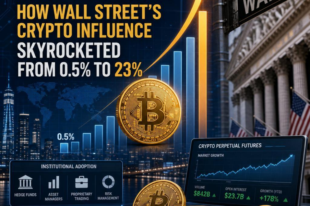 Crypto Perps: How Wall Street’s Crypto Influence Skyrocketed from 0.5% to 23%