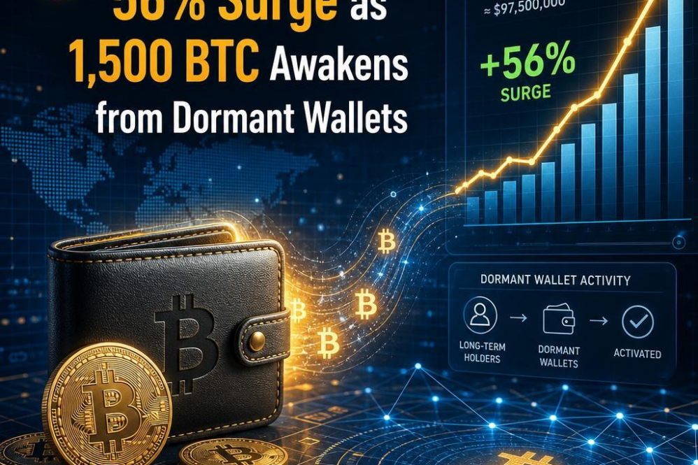 Bitcoin Veterans Stir: 56% Surge as 1,500 BTC Awakens from Dormant Wallets