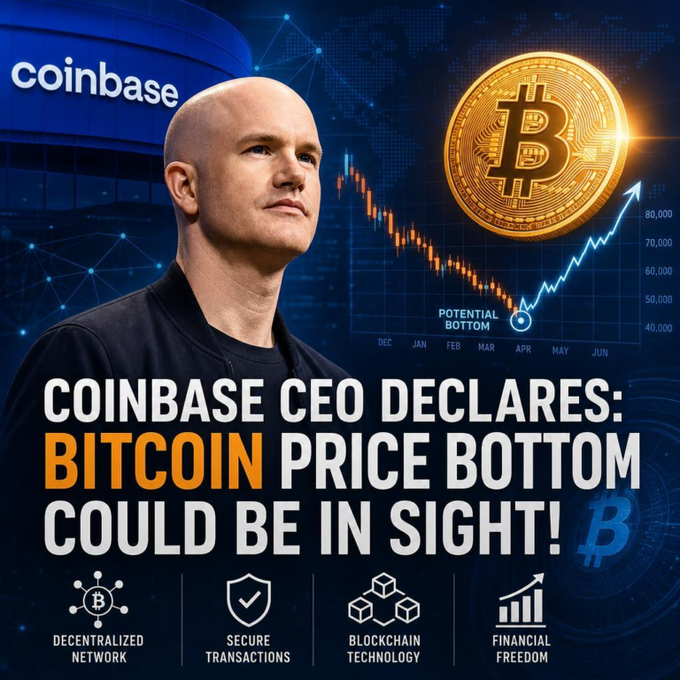 Coinbase CEO Declares: Bitcoin Price Bottom Could Be in Sight!