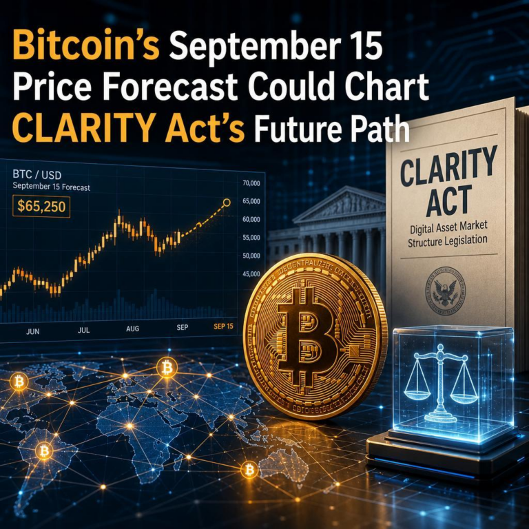 Bitcoin’s September 15 Price Forecast Could Chart CLARITY Act’s Future Path