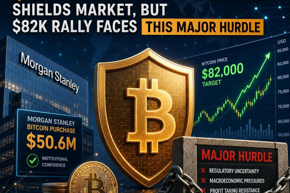 Morgan Stanley’s $50.6M Bitcoin Purchase Shields Market, But $82K Rally Faces THIS Major Hurdle