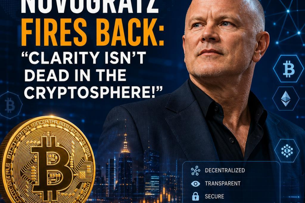 Novogratz Fires Back: “Clarity Isn’t Dead in the Cryptosphere!