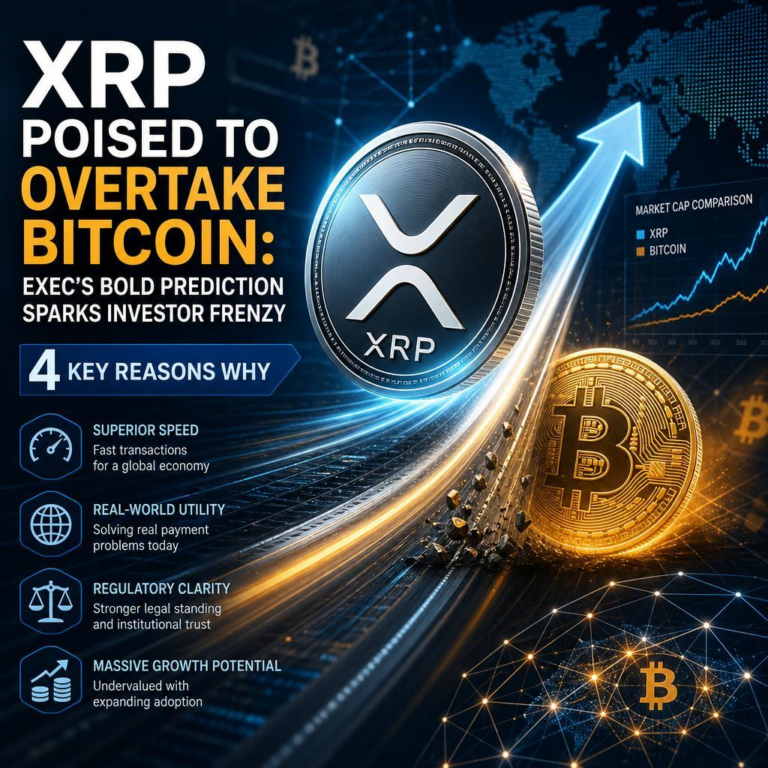 XRP Poised to Overtake Bitcoin: Exec’s Bold Prediction Sparks Investor Frenzy – 4 Key Reasons Why