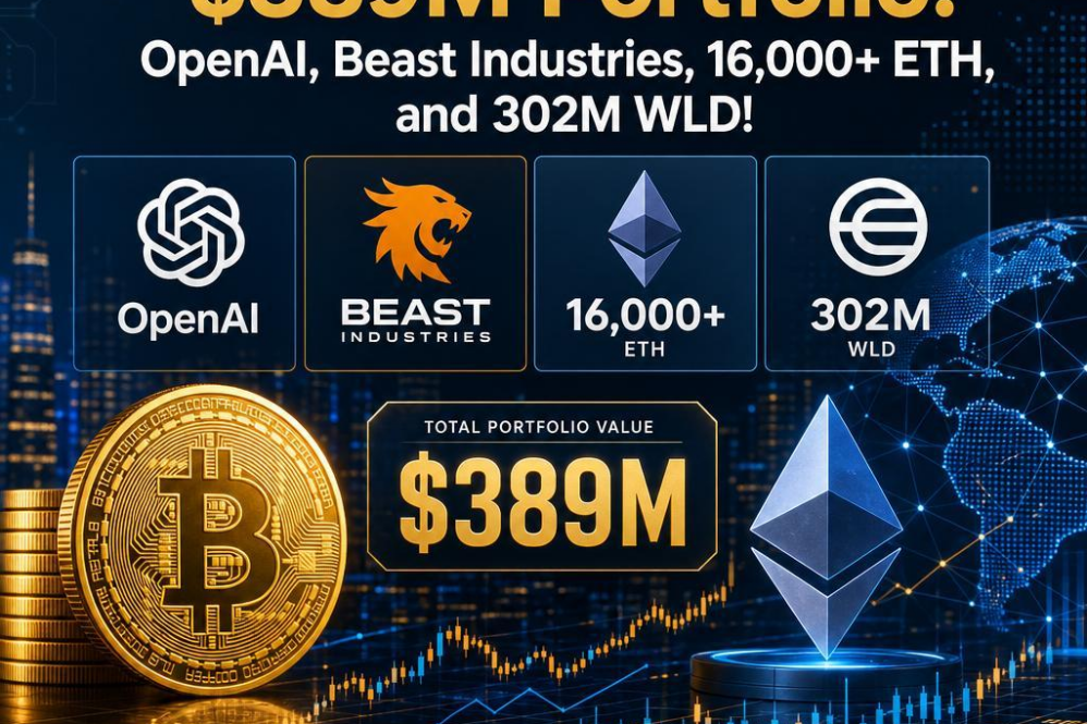 Eightco Holdings Unveils $389M Portfolio: OpenAI, Beast Industries, 16,000+ ETH, and 302M WLD!