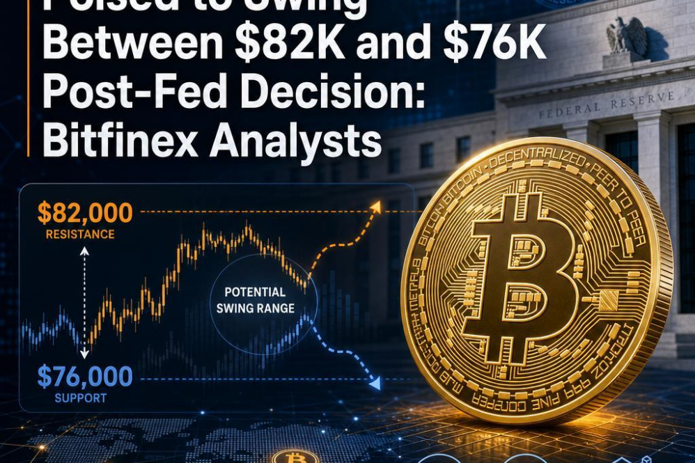 Bitcoin Poised to Swing Between $82K and $76K Post-Fed Decision: Bitfinex Analysts
