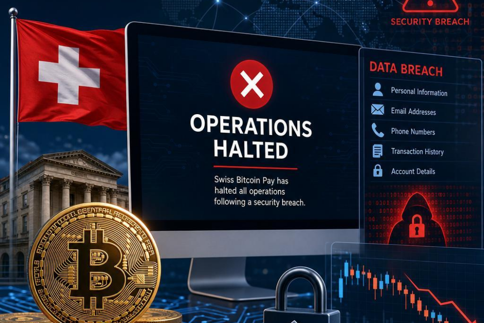 Swiss Bitcoin Pay Halts Operations Following Security Breach That Exposes User Information