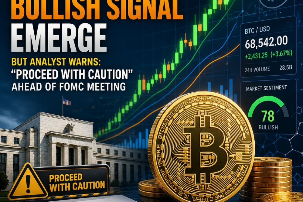 Bitcoin Bullish Signal Emerge, But Analyst Warns: “Proceed with Caution” Ahead of FOMC Meeting