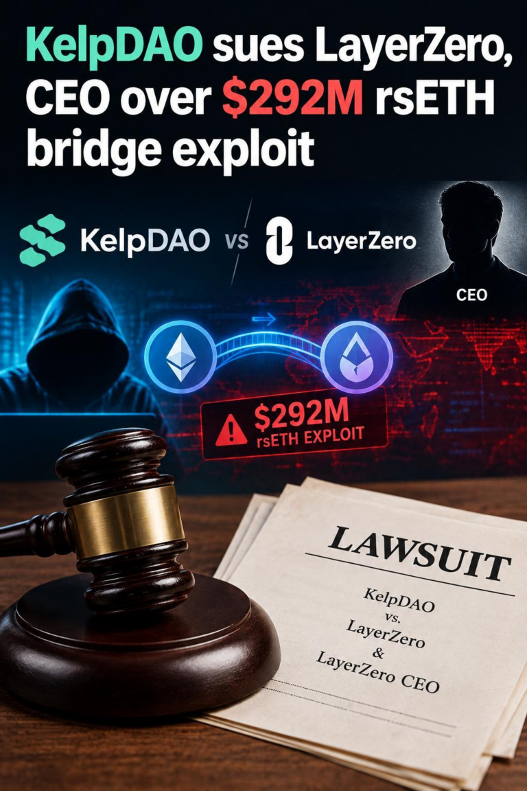 KelpDAO sues LayerZero, CEO over $292M rsETH bridge exploit