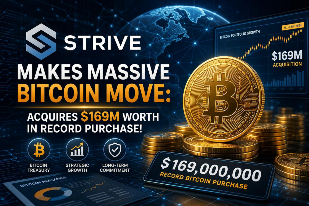 Strive Makes Massive Bitcoin Move: Acquires $169M Worth in Record Purchase!