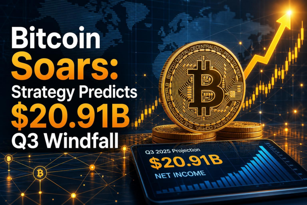 Bitcoin Soars: Strategy Predicts $20.91B Q3 Windfall