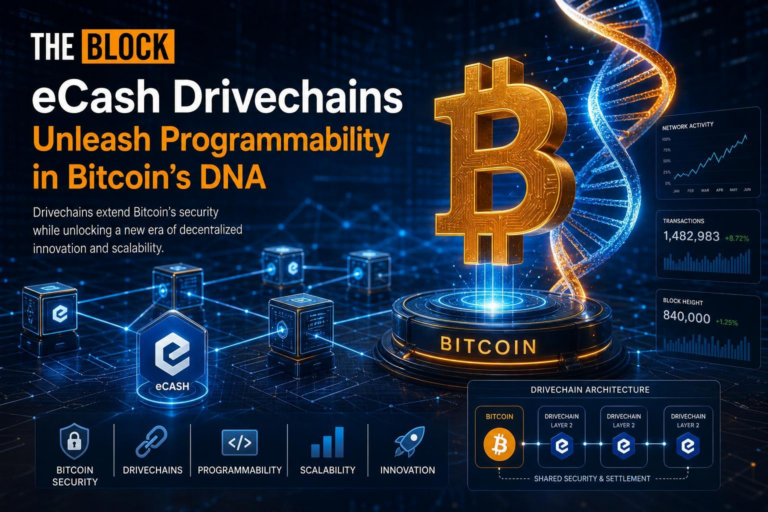 THE BLOCK: eCash Drivechains Unleash Programmability in Bitcoin’s DNA
