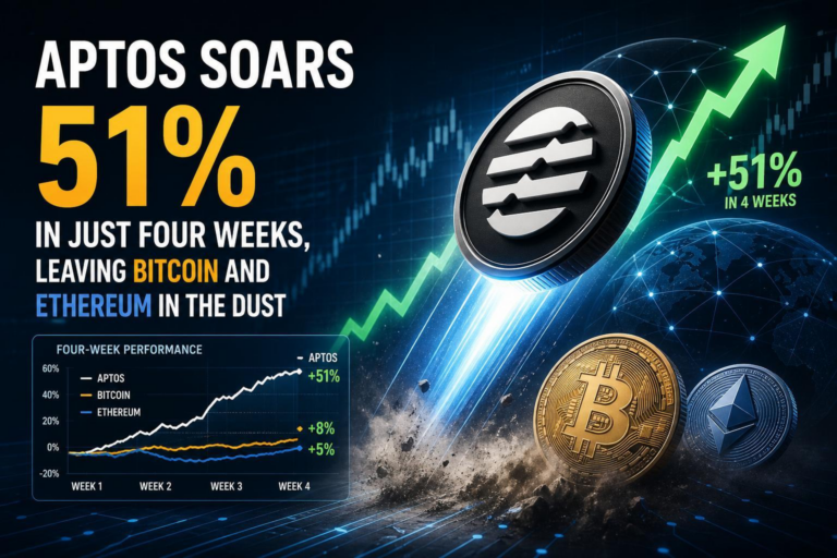 Aptos Soars 51% in Just Four Weeks, Leaving Bitcoin and Ethereum in the Dust
