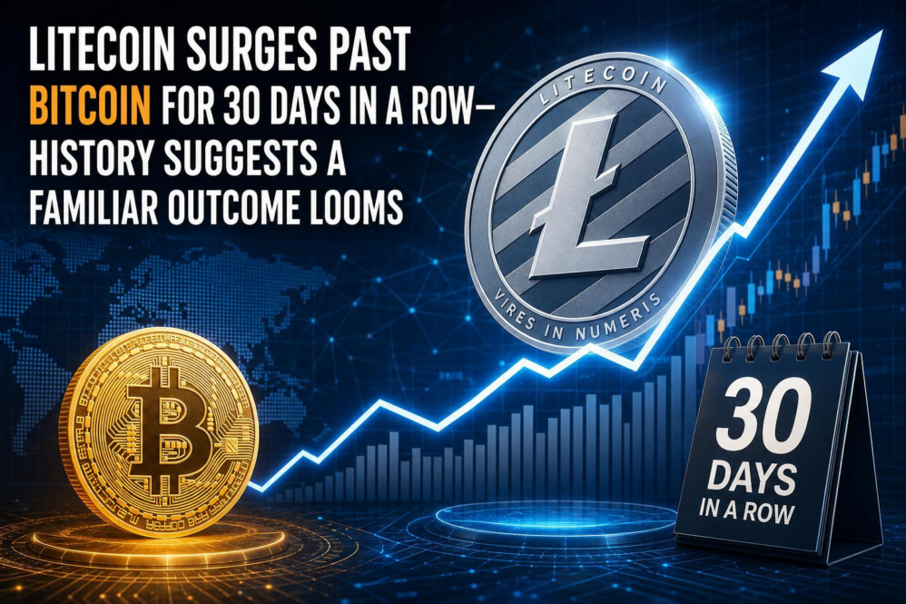 Litecoin Surges Past Bitcoin for 30 Days in a Row-History Suggests a Familiar Outcome Looms