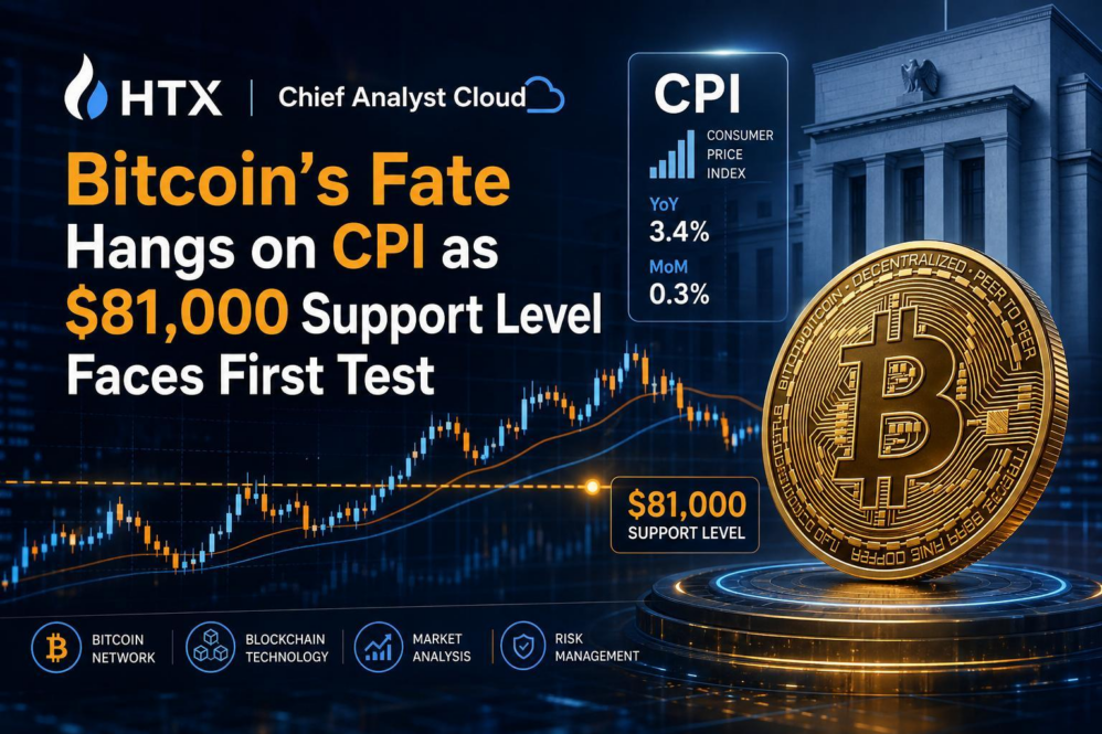 HTX Chief Analyst Cloud: Bitcoin’s Fate Hangs on CPI as $81,000 Support Level Faces First Test