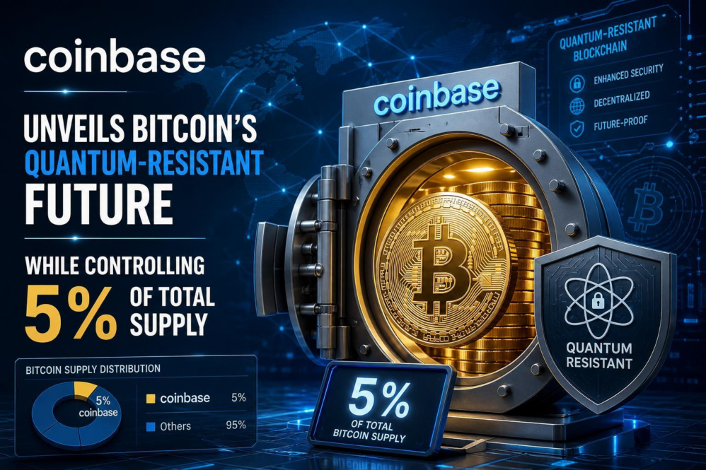 Coinbase Unveils Bitcoin’s Quantum-Resistant Future While Controlling 5% of Total Supply