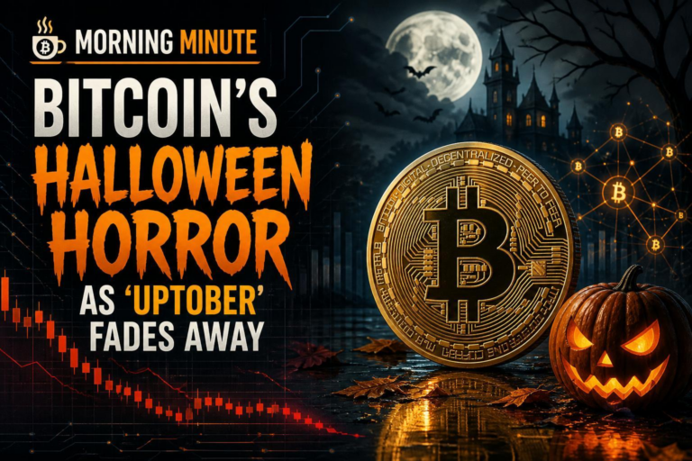 Morning Minute: Bitcoin’s Halloween Horror as โUptoberโ Fades Away