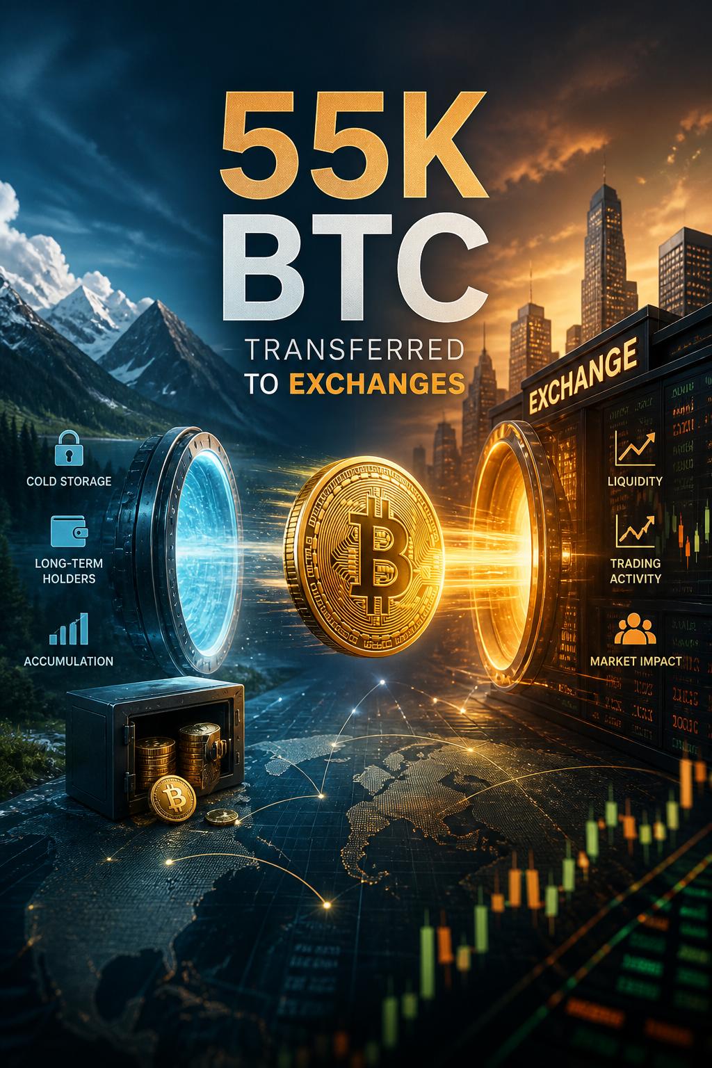 Bitcoin Whales Shift 55,000 BTC to Exchanges as $1.1B in Liquidations Rock the Market Analyzing the Shift: 75K BTC Transferred to Exchanges