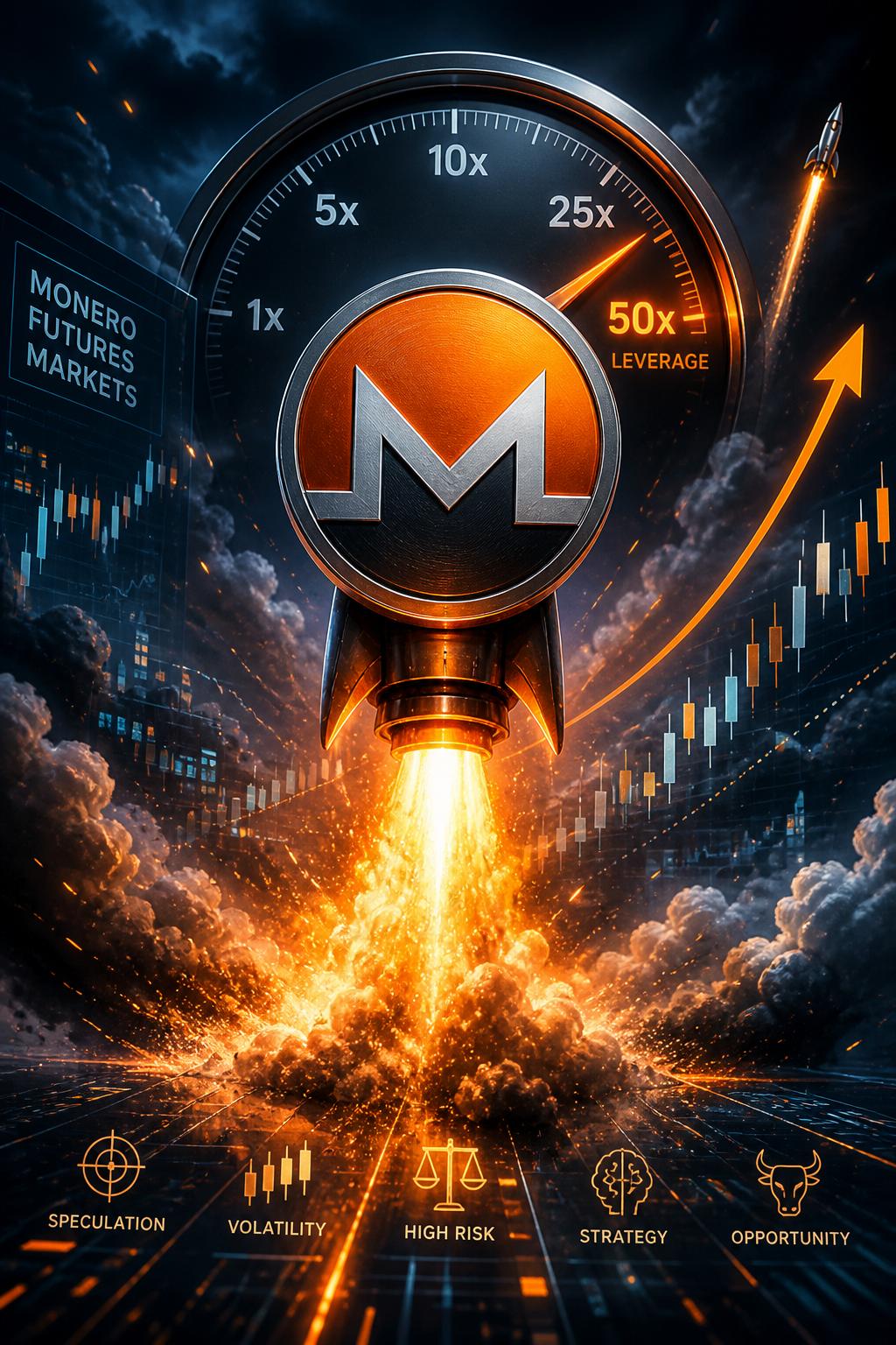Certainly! Here's a more engaging version of the article title: "Monero Futures Ignite: Leverage Fuels Volatility, Heightening Risk Increased use Fuels Speculative Trading in Monero Futures Markets