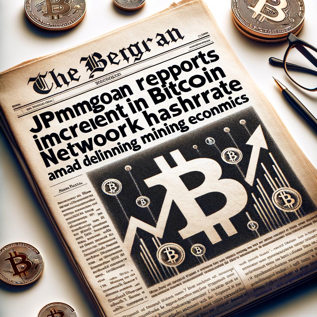 JPMorgan Reports Increment in Bitcoin Network​ Hashrate Amid⁢ Declining ⁤Mining‌ Economics