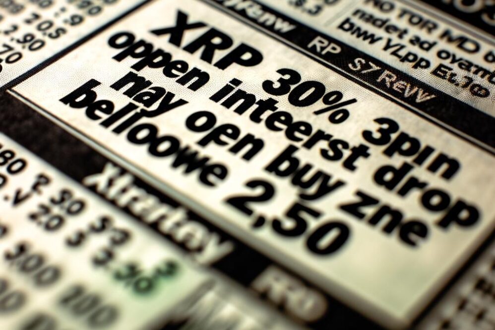 XRP 30% open interest drop may open buy zone below $2.50